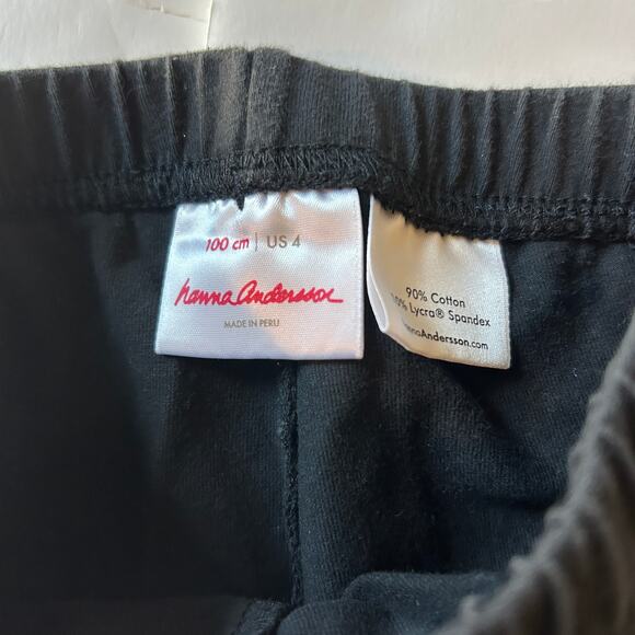 Hanna Andersson Black Capri Leggings 100 - Picture 3 of 4